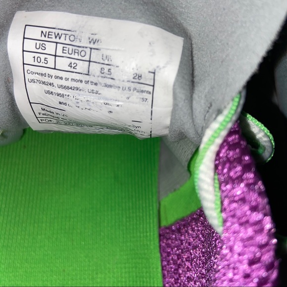 Newton 3.0 Running Shoes Women’s 10.5 purple silver green - Picture 9 of 9